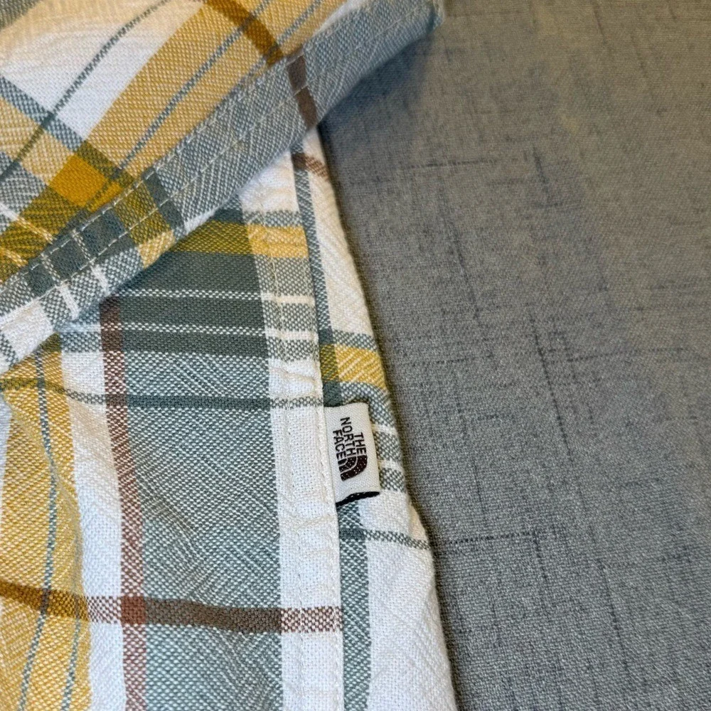 The North Face Hayden Pass 2.0 Plaid Button‎ Down Shirt Men's Large Cotton TNF